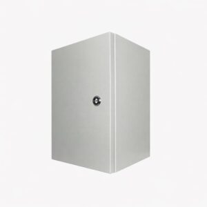 Home Box Type Galvanized Steel Enclosure Powder Coated Grey 400x300x250mm