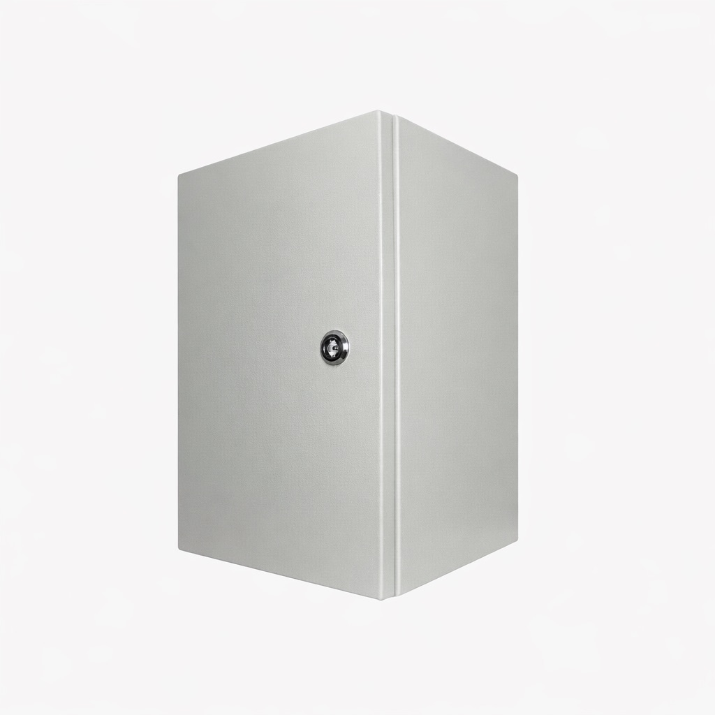 Box Type Galvanized Steel Enclosure Powder Coated Grey 400x300x250mm