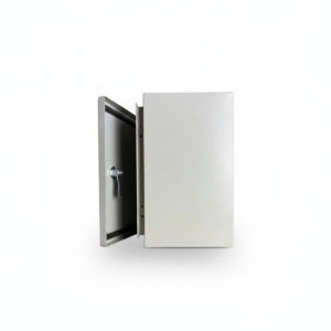 Box Type Carbon Steel Enclosure Powder Coated Grey 300x250x200(HxWxD)