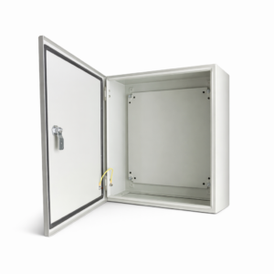 Box Type Carbon Steel Enclosure Powder Coated Grey 400x400x250(HxWxD)