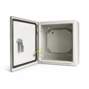 Box Type Carbon Steel Enclosure Powder Coated Grey 200x200x150(HxWxD)