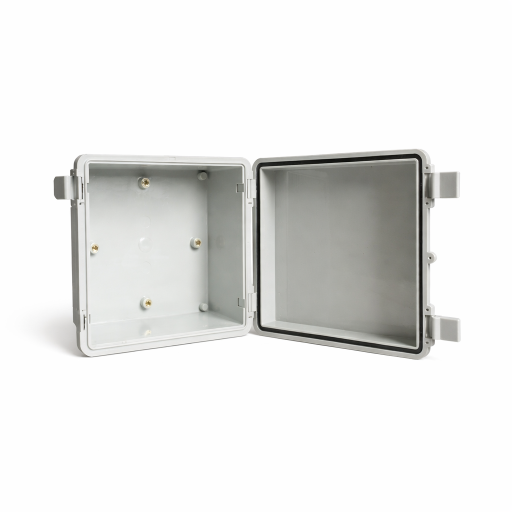 Box Type ABS Plastic Enclosure White 150x150x090(HxWxD)