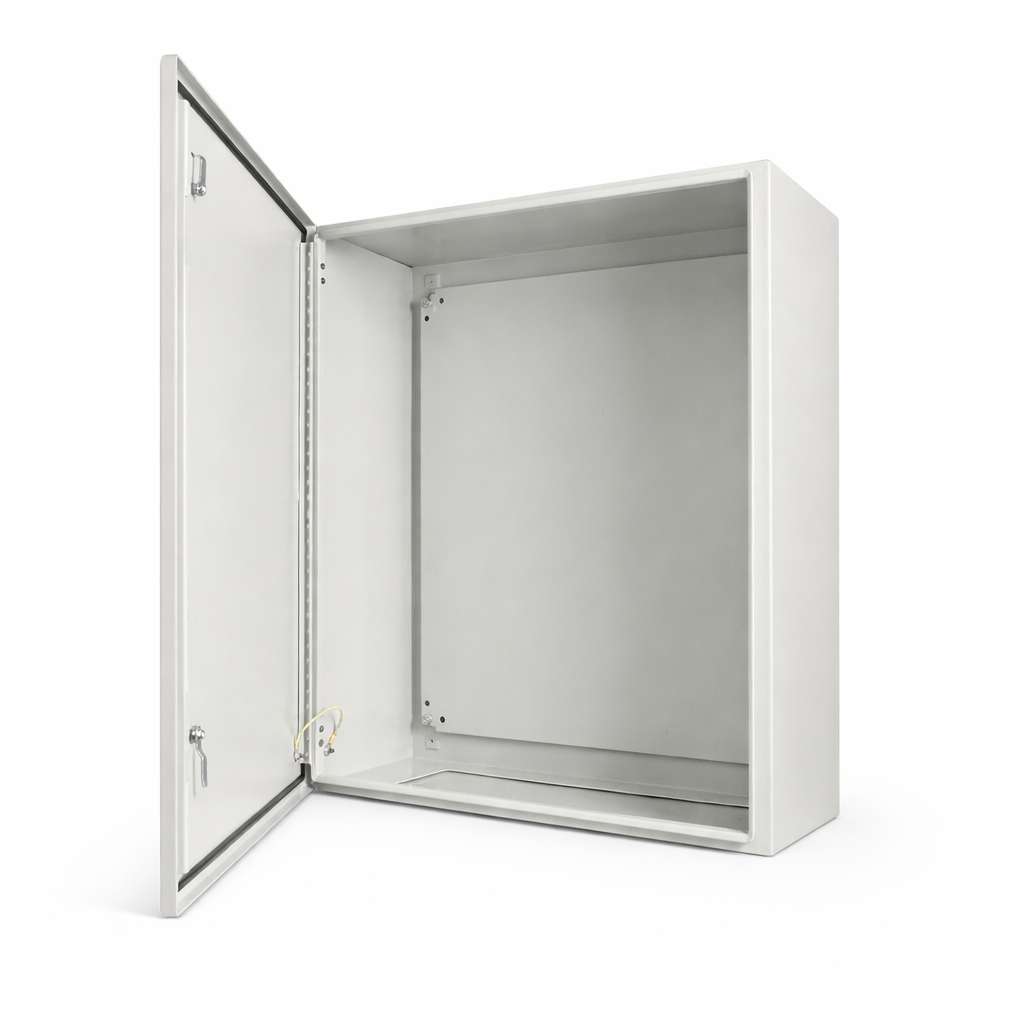Box Type Carbon Steel Enclosure Powder Coated Grey 800x600x200(HxWxD)
