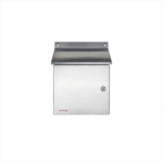 Sloping roof stainless steel enclosure  300x200x150mm (HxWxD) - Image 5