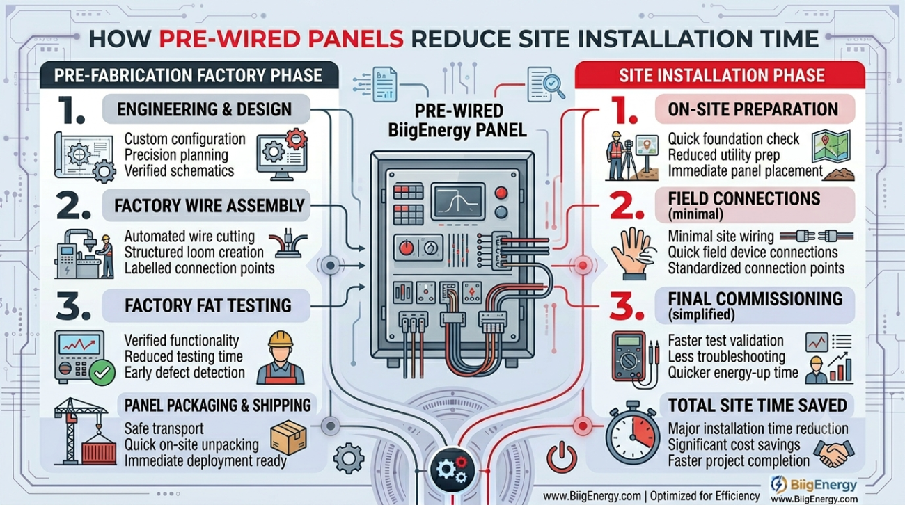 How Pre-Wired Panels Reduce Site Installation Time