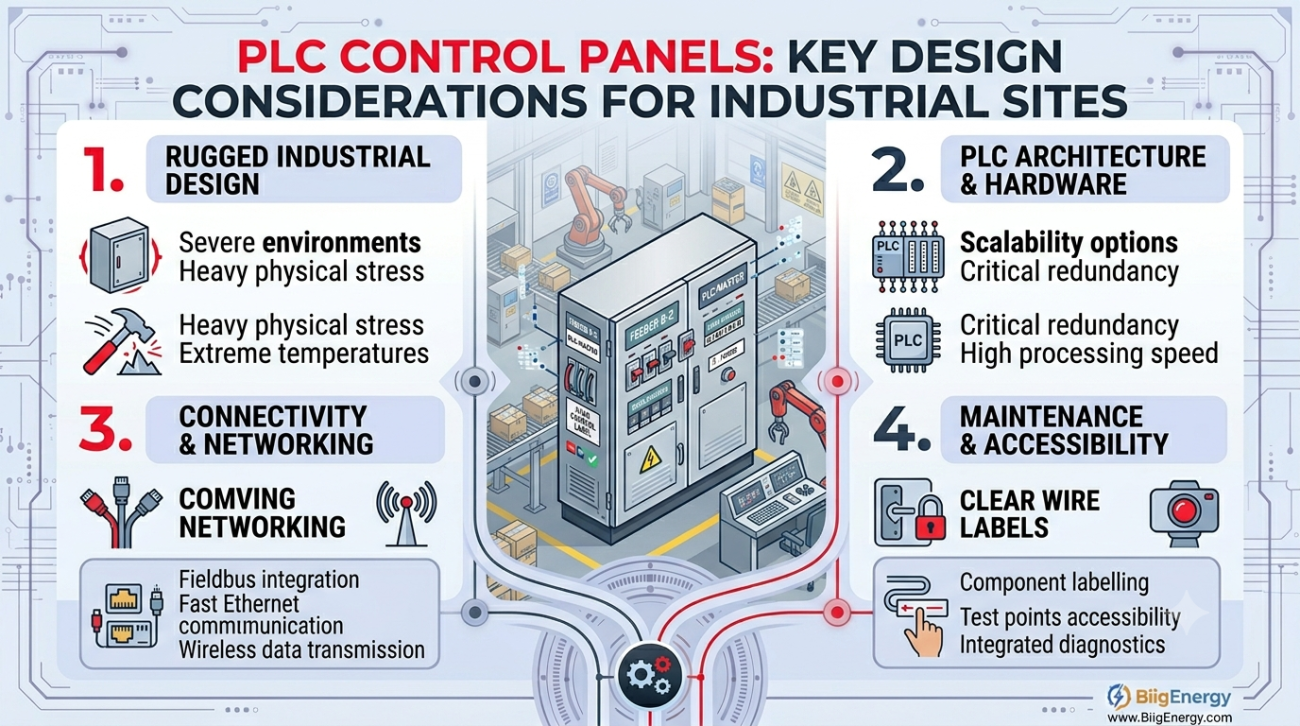 PLC Control Panels: Key Design Considerations for Industrial Sites